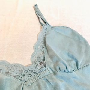 Victoria's Secret 100% Silk Blue Babydoll XS